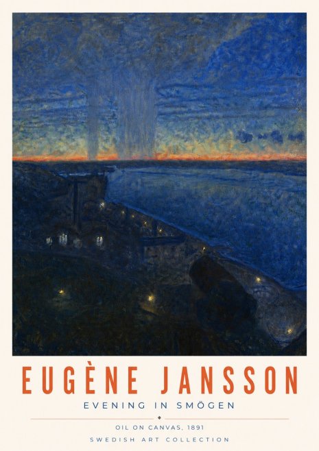 Eugène Jansson Evening in Smögen No6 - Póster