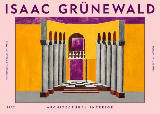 Isaac Grünewald Architectural Interior No4 - Póster