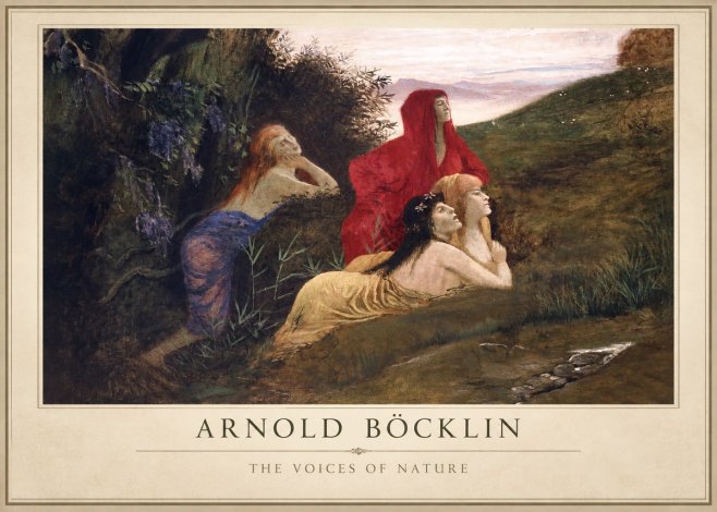 Arnold Böcklin The Voices of Nature No1 - Póster