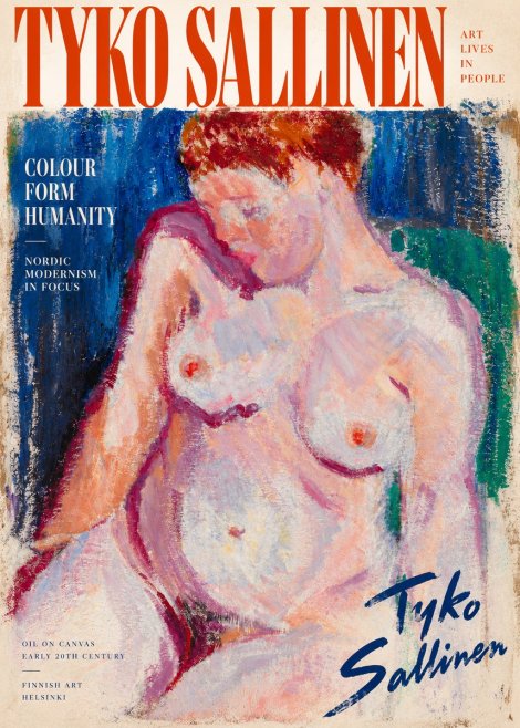 Tyko Sallinen Seated Nude No2 - Póster
