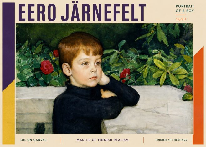 Eero Järnefelt Portrait of a Boy No3 - Póster