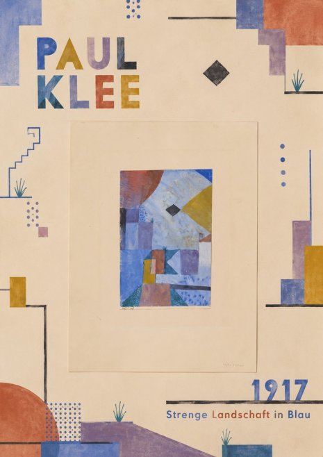 Paul Klee Strenge Landschaft in Blau No6 - Póster