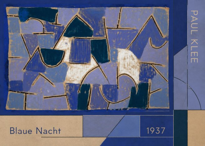 Paul Klee Blaue Nacht No2 - Póster