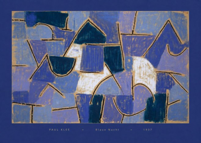 Paul Klee Blaue Nacht No6 - Póster