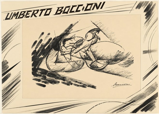 Umberto Boccioni Dynamism of a Cyclist I No2 - Póster