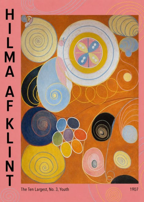 Hilma af Klint The Ten Largest, No. 3, Youth No3 - Póster