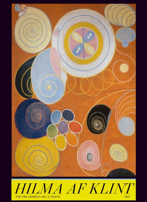 Hilma af Klint The Ten Largest, No. 3, Youth No6 - Póster