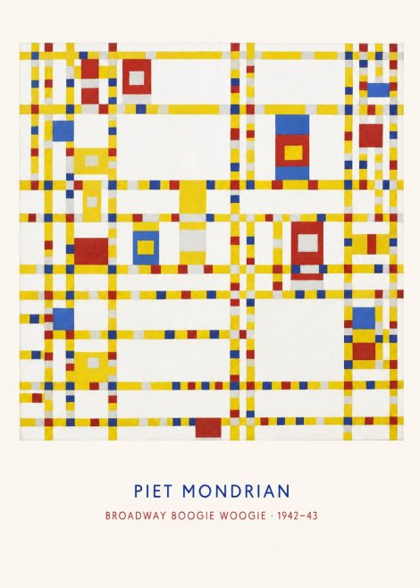 Piet Mondrian Broadway Boogie Woogie No6 - Póster
