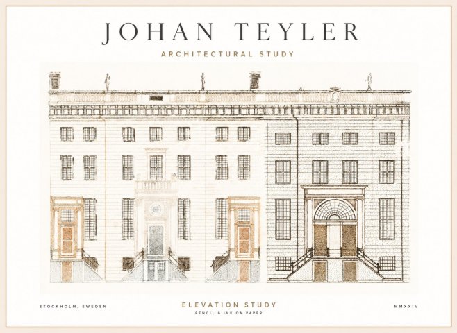 Johan Teyler Elevation Study No1 - Póster
