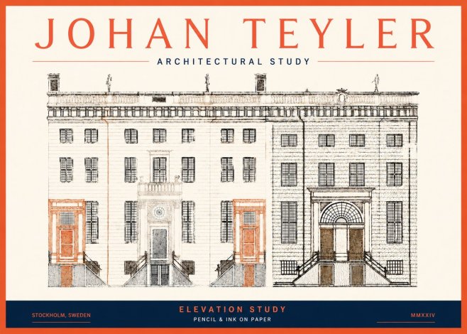 Johan Teyler Elevation Study No5 - Póster