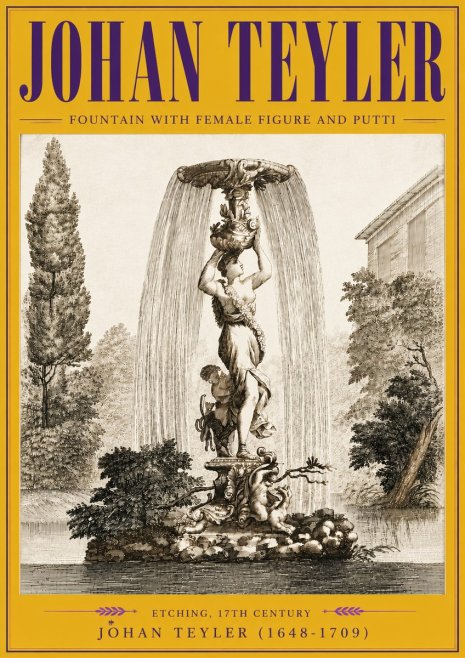 Johan Teyler Fountain with Allegorical Figures No6 - Póster