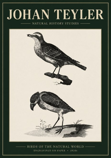 Johan Teyler Birds of the Natural World No3 - Póster