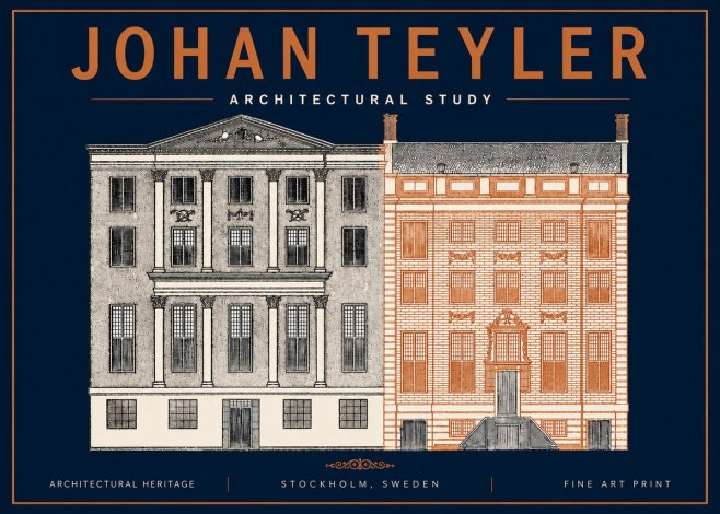 Johan Teyler Architectural Study III No4 - Póster