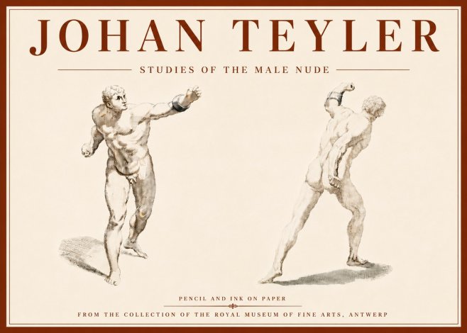 Johan Teyler Studies of the Male Nude No6 - Póster