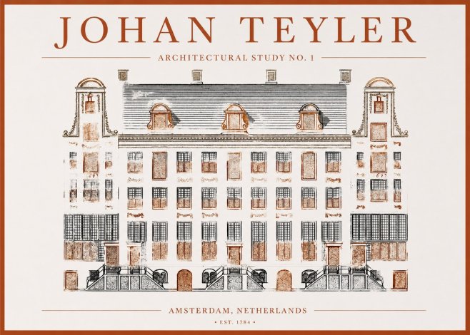 Johan Teyler Architectural Study No. 1 I No1 - Póster