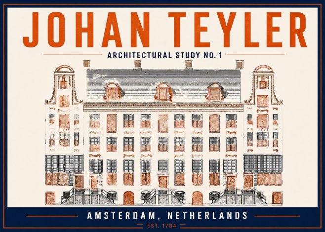 Johan Teyler Architectural Study No. 1 I No5 - Póster