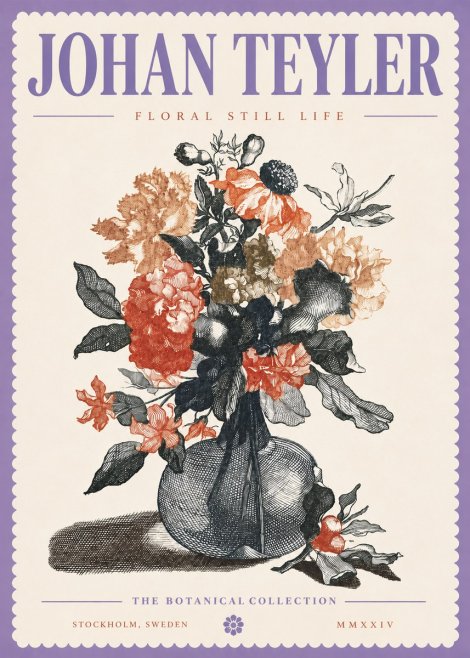 Johan Teyler Floral Still Life II No4 - Póster