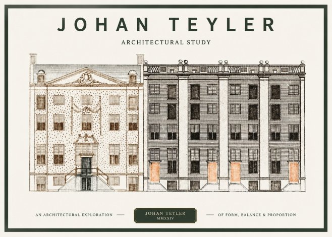 Johan Teyler Architectural Study IV No1 - Póster
