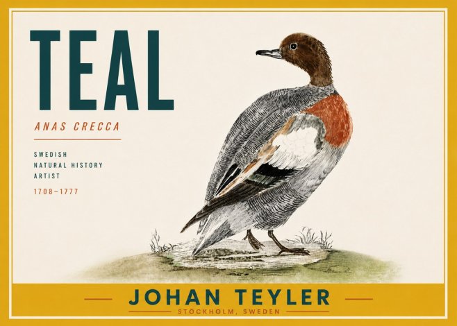 Johan Teyler Teal No6 - Póster