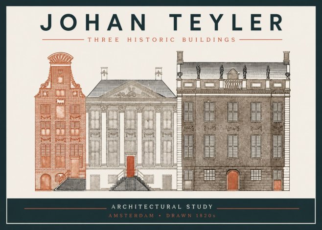 Johan Teyler Three Historic Buildings No3 - Póster