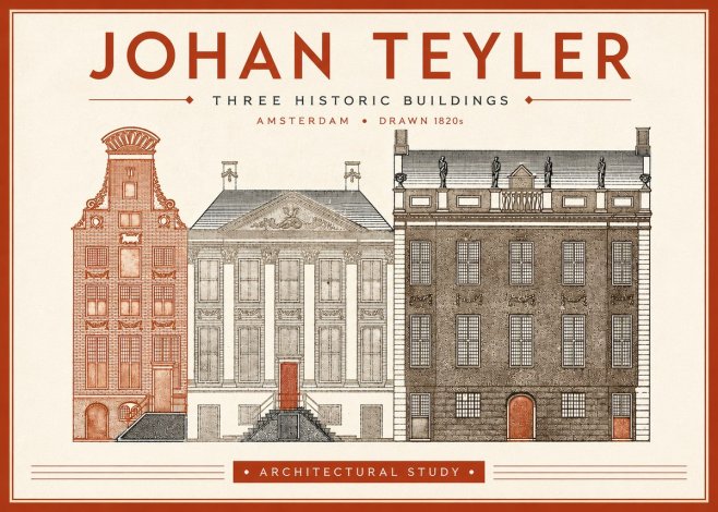 Johan Teyler Three Historic Buildings No4 - Póster