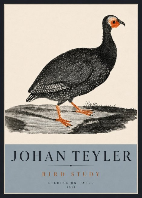 Johan Teyler Bird Study III No4 - Póster
