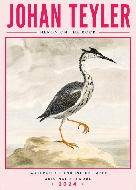 Johan Teyler Heron on the Rock No5 - Póster