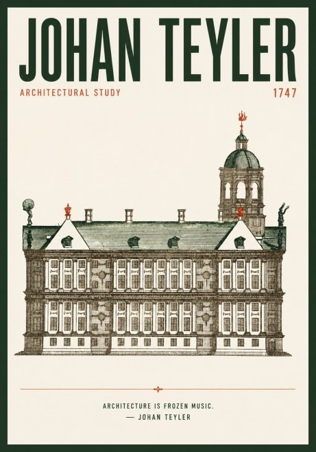 Johan Teyler Architectural Study V No4 - Póster