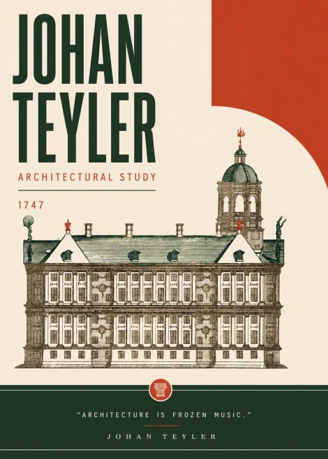 Johan Teyler Architectural Study V No6 - Póster