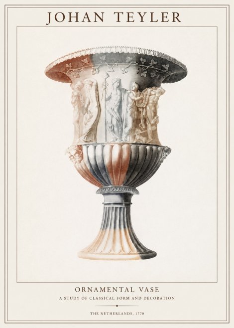 Johan Teyler Ornamental Vase I No1 - Póster