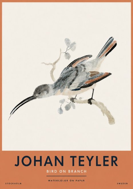 Johan Teyler Bird on Branch I No4 - Póster