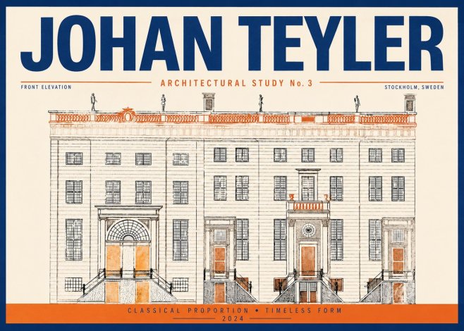 Johan Teyler Architectural Study VI No4 - Póster