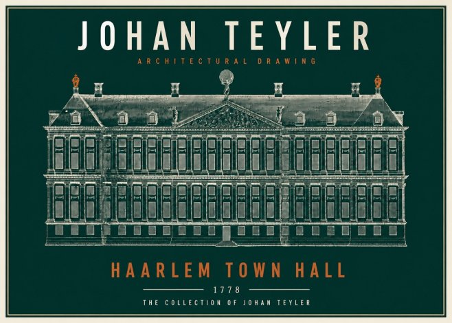 Johan Teyler Haarlem Town Hall - Elevation - 1778 No4 - Póster