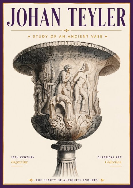 Johan Teyler Study of an Ancient Vase No6 - Póster