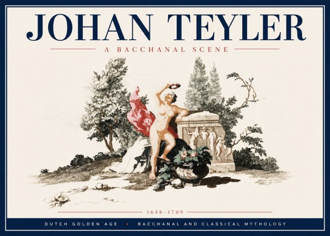 Johan Teyler A Bacchanal Scene No6 - Póster