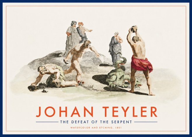 Johan Teyler Study of Ulysses and Polyphemus No3 - Póster