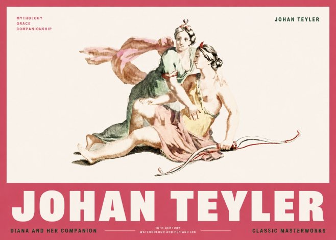 Johan Teyler Diana and Her Companion No2 - Póster