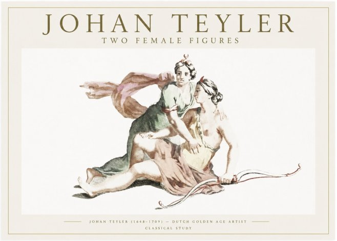 Johan Teyler Diana and Her Companion No6 - Póster