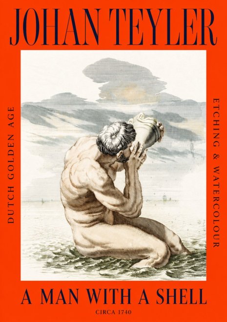 Johan Teyler A Man with a Shell No2 - Póster