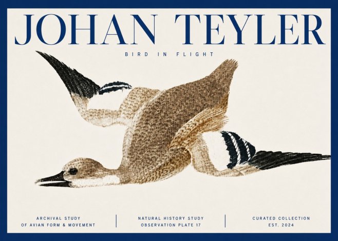 Johan Teyler Bird in Flight II No3 - Póster