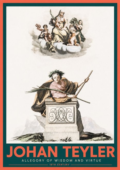 Johan Teyler Allegory of Wisdom and Virtue No2 - Póster