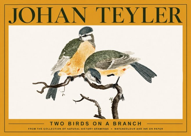 Johan Teyler Two Birds on a Branch No3 - Póster