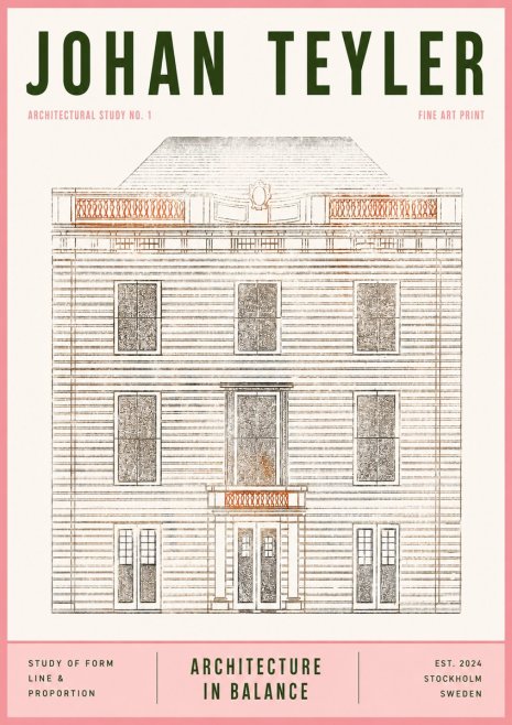 Johan Teyler Architectural Study No. 1 II No3 - Póster