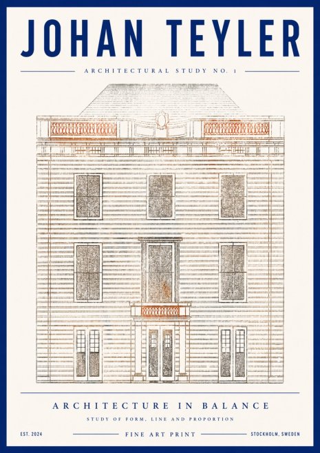 Johan Teyler Architectural Study No. 1 II No4 - Póster