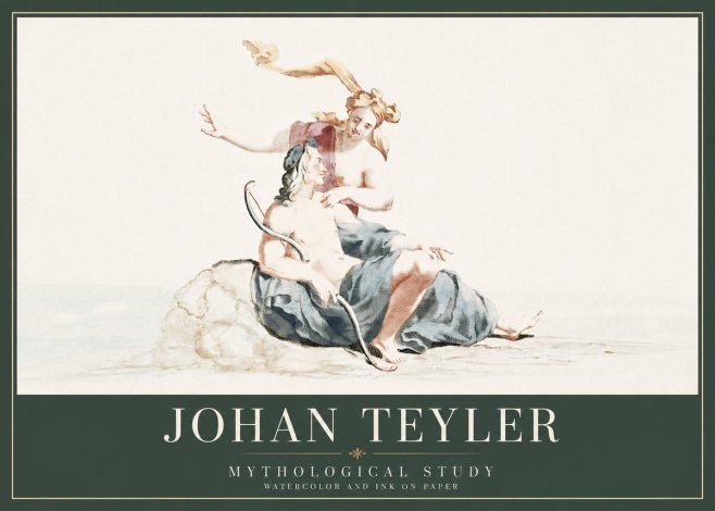 Johan Teyler Mythological Study No3 - Póster