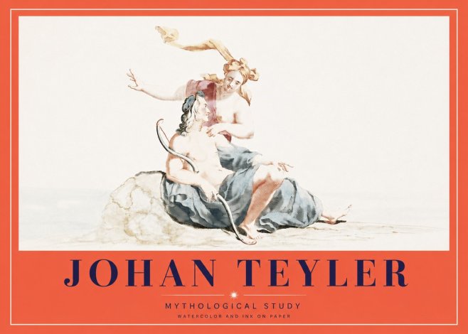 Johan Teyler Mythological Study No4 - Póster