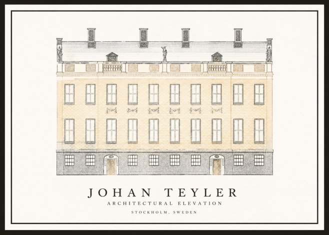 Johan Teyler Architectural Elevation No1 - Póster