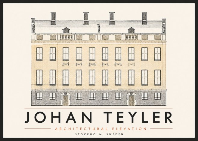 Johan Teyler Architectural Elevation No6 - Póster