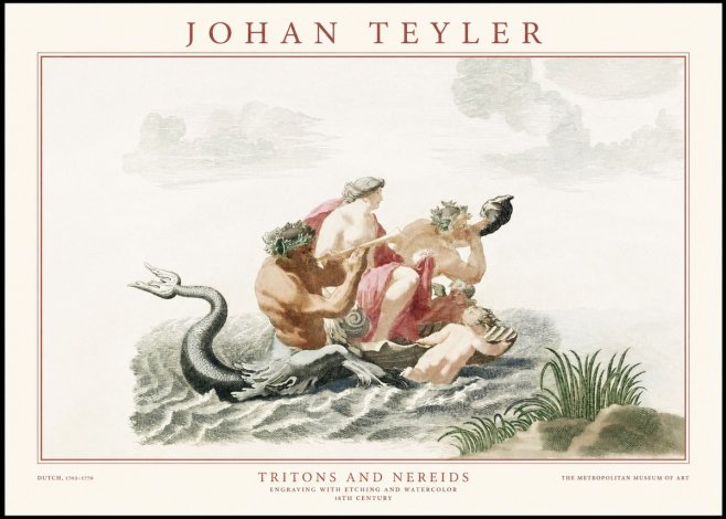 Johan Teyler Tritons and Nereids No1 - Póster