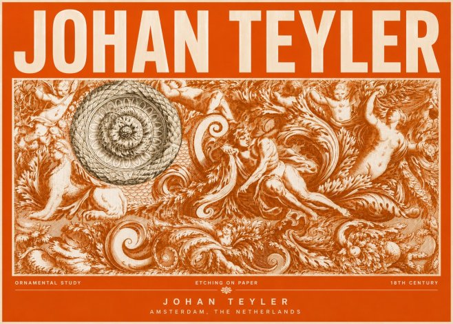 Johan Teyler Ornamental Study No6 - Póster